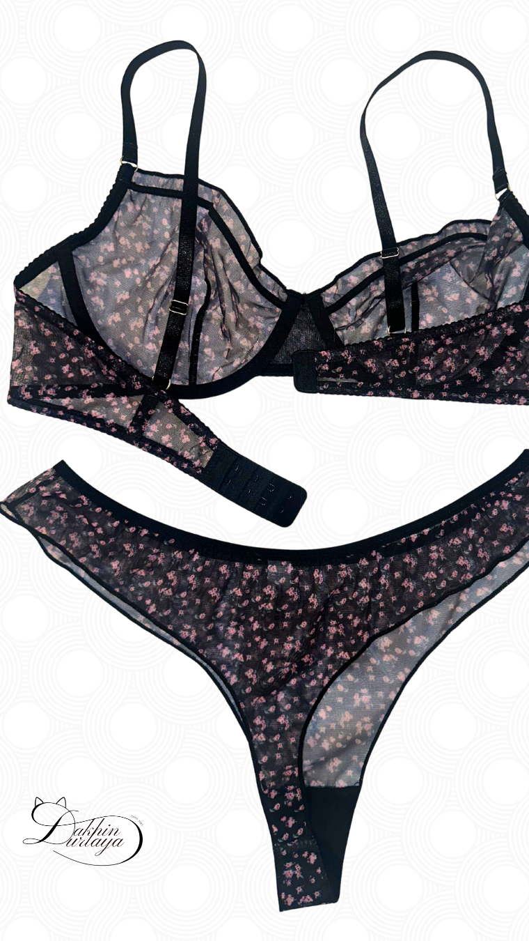 Хар торон, цэцгэн хээтэй